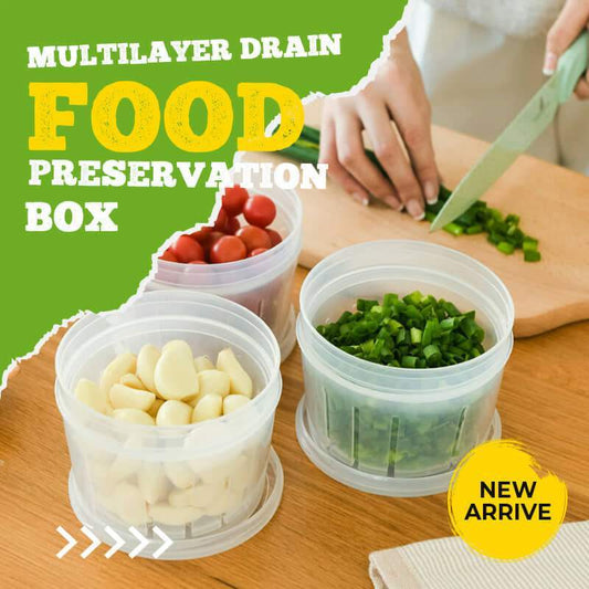 Multilayer Drain Food Preservation Box(48% OFF)