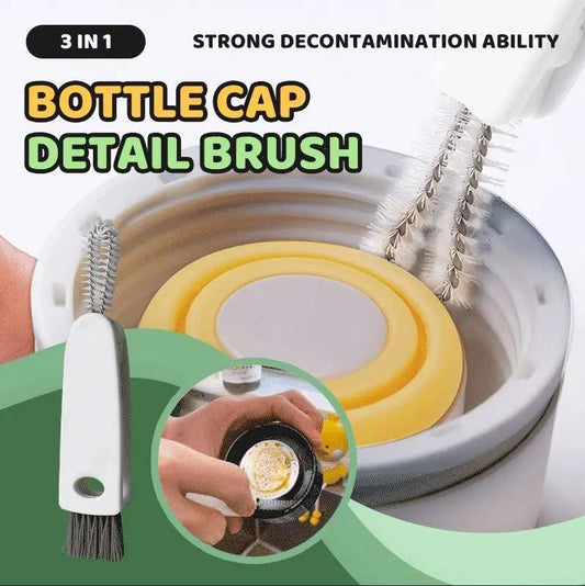 3 in 1 Bottle Cap Detail Brush(42% OFF)