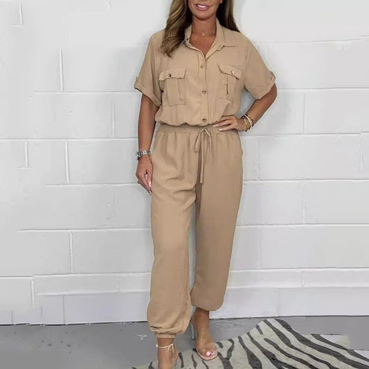🌷Women’s Short Sleeved Utility Jumpsuit