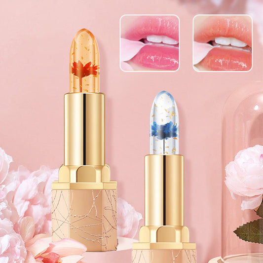 👄 Crystal Flower Thermostatic Color Changing Jelly Lipstick