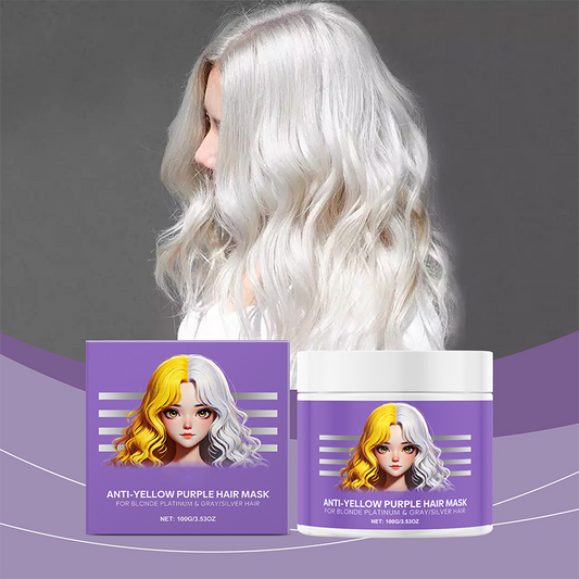 🔥Hot Sale 50% OFF💝✨Anti-Yellowing Purple Hair Mask 💜 Say goodbye to Red Highlights! 💜