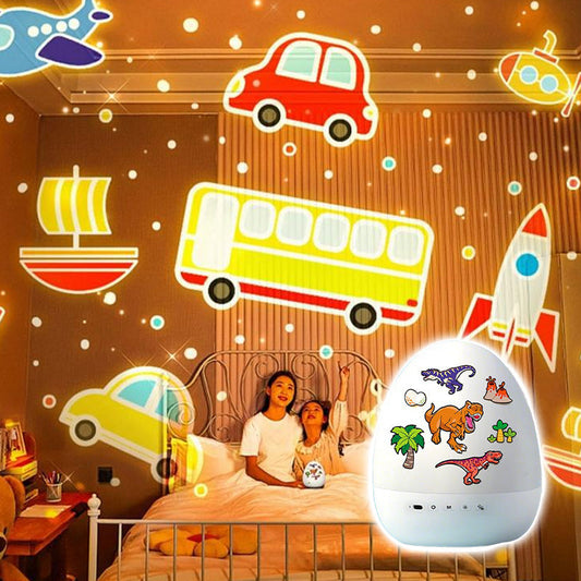 Dinosaur Egg Night Light Projector with Music for Kids