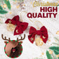 Red Bow Earrings with Bells