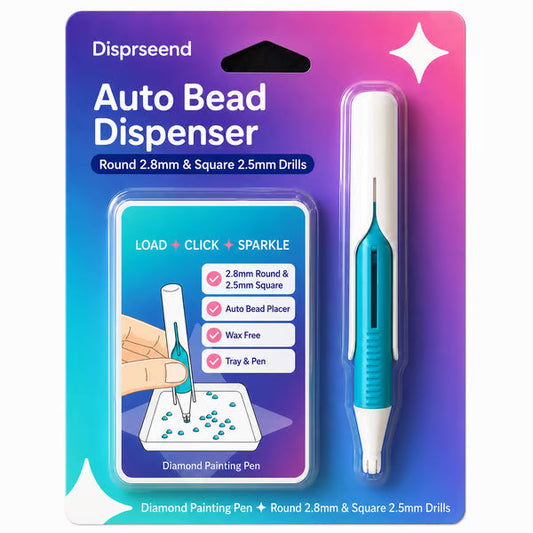 💎 Automatic Painting Bead Dispenser Pen & Tray Set