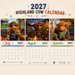 🔥Hot Sale Only￡10.99！✨ 45K+ SOLD! 🎁2027 Funny HighlandCows Wall Calendar |A4Hanging Calendar