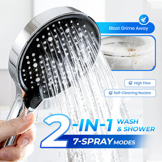 🚿Adjustable High-Pressure Rain Shower💧Saves 68% water, high pressure without wastage