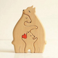 Bear Family Hug Wooden Decor for Kids
