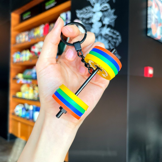 🔥Squishy Detachable Dumbbell Keychain – 🏋️Fun & Playful Fitness Accessory!🎁