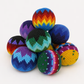 Knit Multicolor Hacky Sack Stress Ball Foot Sack Crochet (2.5" Diameter)