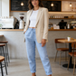 🌸LAST DAY SPECIAL PRICE: ￡11.99!!🌸Women's  Elastic Waist Cotton Linen Casual Pants
