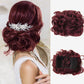 Short messy curly bowl haircut extension