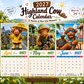 🔥Hot Sale Only￡10.99！✨ 45K+ SOLD! 🎁2027 Funny HighlandCows Wall Calendar |A4Hanging Calendar