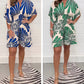 💕2026 New Products for Spring Women's Plant Printed Casual Short Jumpsuit
