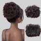 Short messy curly bowl haircut extension