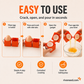 🍳Buy 1 Get 1 Free！🔥 50% OFF NOW ! ✨Quick Egg Cracker Tool – Fast Clean Egg Opener for Kitchen Baking
