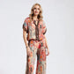 Women's Printed Top & Wide Leg Pants 2-Piece Set 🔥Free delivery and delivery within five working days