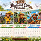 🔥New Hot Selling-60% Off!!🐮2027 Funny Highland Cow Wall Calendar | A4 Hanging Calendar | Designed by Isabel Kline