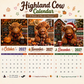 🔥Hot Sale Only￡10.99！✨ 45K+ SOLD! 🎁2027 Funny HighlandCows Wall Calendar |A4Hanging Calendar