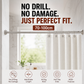 🥼👚 Create storage space anywhere anytime！Adjustable No-Drill Tension Rod