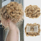 Short messy curly bowl haircut extension