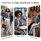 📢📢50% OFF !! ⏰✨ Sleek, Stylish, And Effortlessly Chic – Women's Striped Shirt & Wide-Leg Pants 2-Piece Set