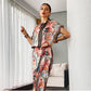 Women's Printed Top & Wide Leg Pants 2-Piece Set 🔥Free delivery and delivery within five working days
