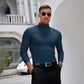 👔 Mens High Neck Slim Fit Long Sleeve T-shirt