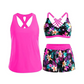 Women's 3-Piece Swimsuit Tankini Set with Shorts