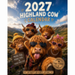 🔥Hot Sale Only￡10.99！✨ 45K+ SOLD! 🎁2027 Funny HighlandCows Wall Calendar |A4Hanging Calendar