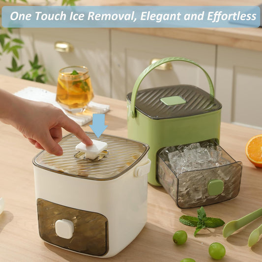 🥳2026 HOT SALE🧊Portable Ice Maker with Lid and Storage Box (48 cubes). Delivered within 5 working days