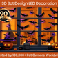 🦇Halloween 3D Bat LED Wall Light Decor 💡 – Easy Installation | Soft LED Glow for Living Room/Bedroom Festive Vibe