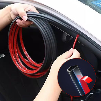 🚗 BUY 1 GET 1 FREE! ✨ 5-Hole Automotive Dust-proof & Shock-absorbing Sealing Strip - Universal Fit with Adhesive Backing for Enhanced Cabin Quietness & Protection 🔇🧤