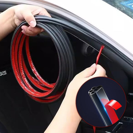 🚗 BUY 1 GET 1 FREE! ✨ 5-Hole Automotive Dust-proof & Shock-absorbing Sealing Strip - Universal Fit with Adhesive Backing for Enhanced Cabin Quietness & Protection 🔇🧤