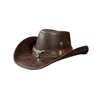 💐50% OFF ! Stylish Western Hat – Trendy Rivet Details & Wide Brim 🤠✨【Limited Offer】