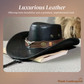 💐50% OFF ! Stylish Western Hat – Trendy Rivet Details & Wide Brim 🤠✨【Limited Offer】