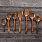 🌿 Natural Eco-Friendly Wooden Cooking Utensil Set – 100% Natural Wood, Gentle on Pots & Coatings