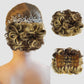Short messy curly bowl haircut extension