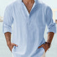🔥New arrival 63% OFF💥🔥Men's Cotton Linen Casual Long Sleeve Shirt🎁 Delivered within five working days