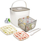 🥳2026 HOT SALE🧊Portable Ice Maker with Lid and Storage Box (48 cubes). Delivered within 5 working days