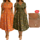 🏖️Summer Hot Sale 51% Off!💃✨Women's V-Neck Floral Print Dress with Twist Waist