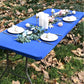 🍽️50% OFF NOW! Fitted Spandex Table Cover for Rectangular & Square Tables – Reusable Wrinkle‑Resistant Elastic Tablecloth, Snug Wrap‑Around Table Protector for Picnic Party Outdoor Indoor Events