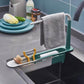 🎁🏆 Last Day Special Price £ 13.98!🧊🧽 No-Drill Sink Organiser – Telescopic Stainless Steel Rack with Towel Bar & Drain Holes. 50% Off. UK Stock