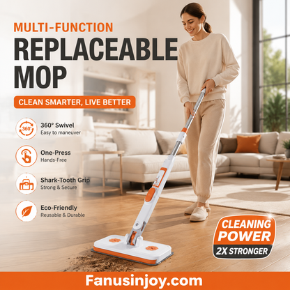 🔥Limited Time 51% OFF！Maximal Cleaning Power！Multi-Functional Hands-Free Clip Flat Mop