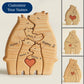 Bear Family Hug Wooden Decor for Kids