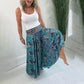 🌺2026 NEW SALES - 50% OFF🌺Ethnic Paisley Print Elastic Patchwork-Waist Lightweight Pants