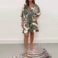 💕2026 New Products for Spring Women's Plant Printed Casual Short Jumpsuit