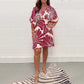 💕2026 New Products for Spring Women's Plant Printed Casual Short Jumpsuit