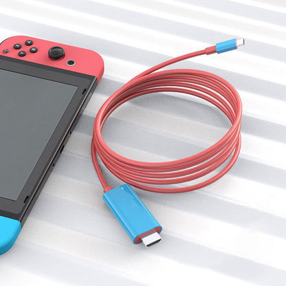 🎮 Last-day deals🔥 USB-C to HDMI adapter cable – 2m – 100W PD charging & plug-and-play for Nintendo Switch