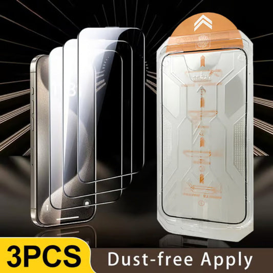 💥Hot Sale 50% OFF🔥4K HD/Anti-Peeping Tempered Glass Screen Protector with Auto Dust-elimination Installation for iPhone