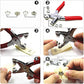 🔥LAST DAY PROMOTION - 50%OFF🔥100pcs Invisible Colored Metal Buckle & 1 Count Manual Pressure Pliers